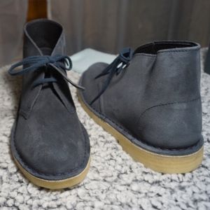 clarks desert boot deep blue
